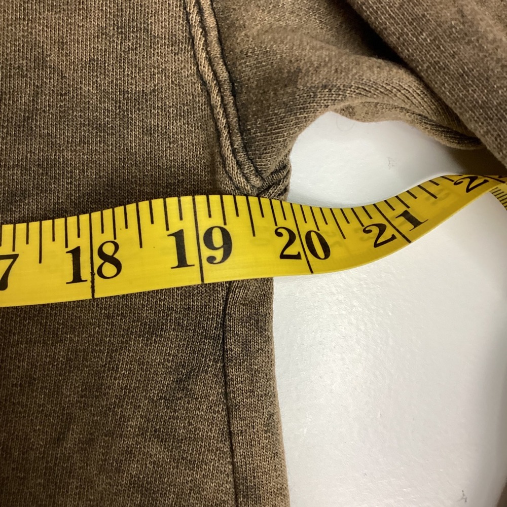 Harley Davidson Sweatshirt Lummus Asheville Brown Acid Wash Eagle Gene Small 108 - Picture 5 of 9